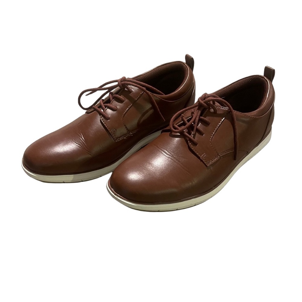 Men’s Dress Shoes 10 Brown Lace Up Business Casual.